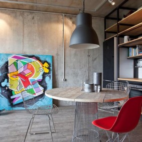 studio apartment sa estilo ng loft