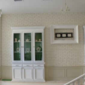 decoration of the apartment under decorative brick types of decor