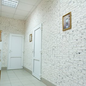 decoration of the apartment under a decorative brick design ideas