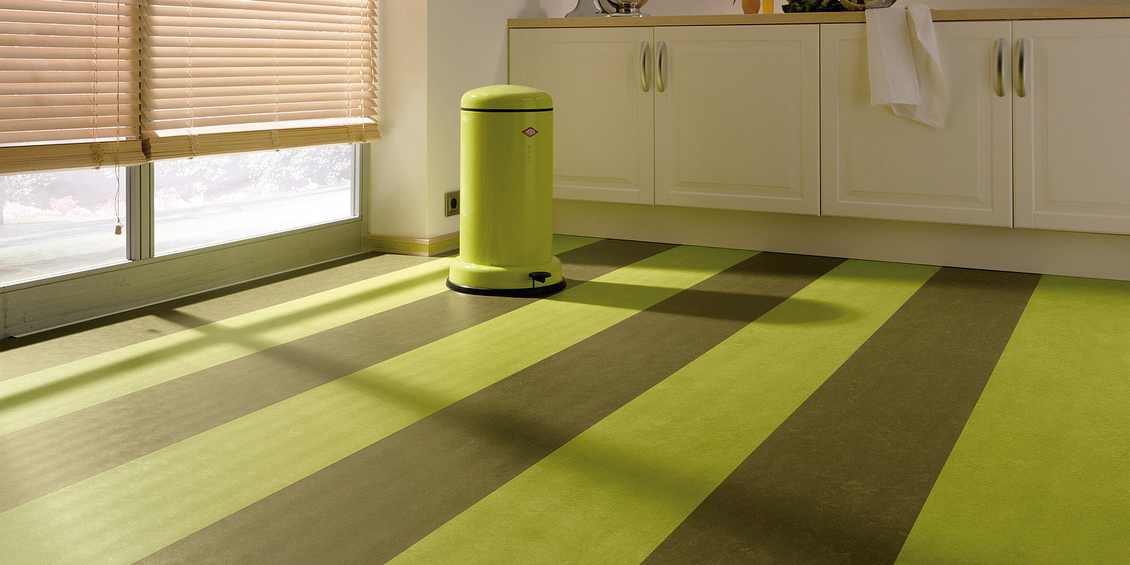 green linoleum