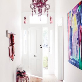 ceiling chandelier in the hallway options