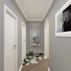 gray hallway photo options