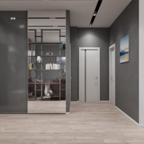 gray hallway design ideas