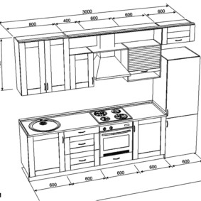 Lineair keukenontwerp