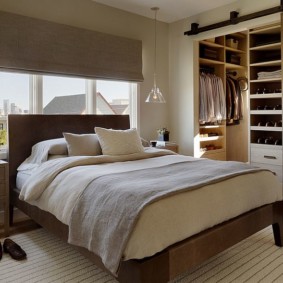 luxury bedroom with window bed