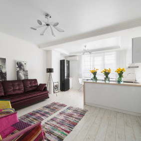 Scandinavian style living room design photo