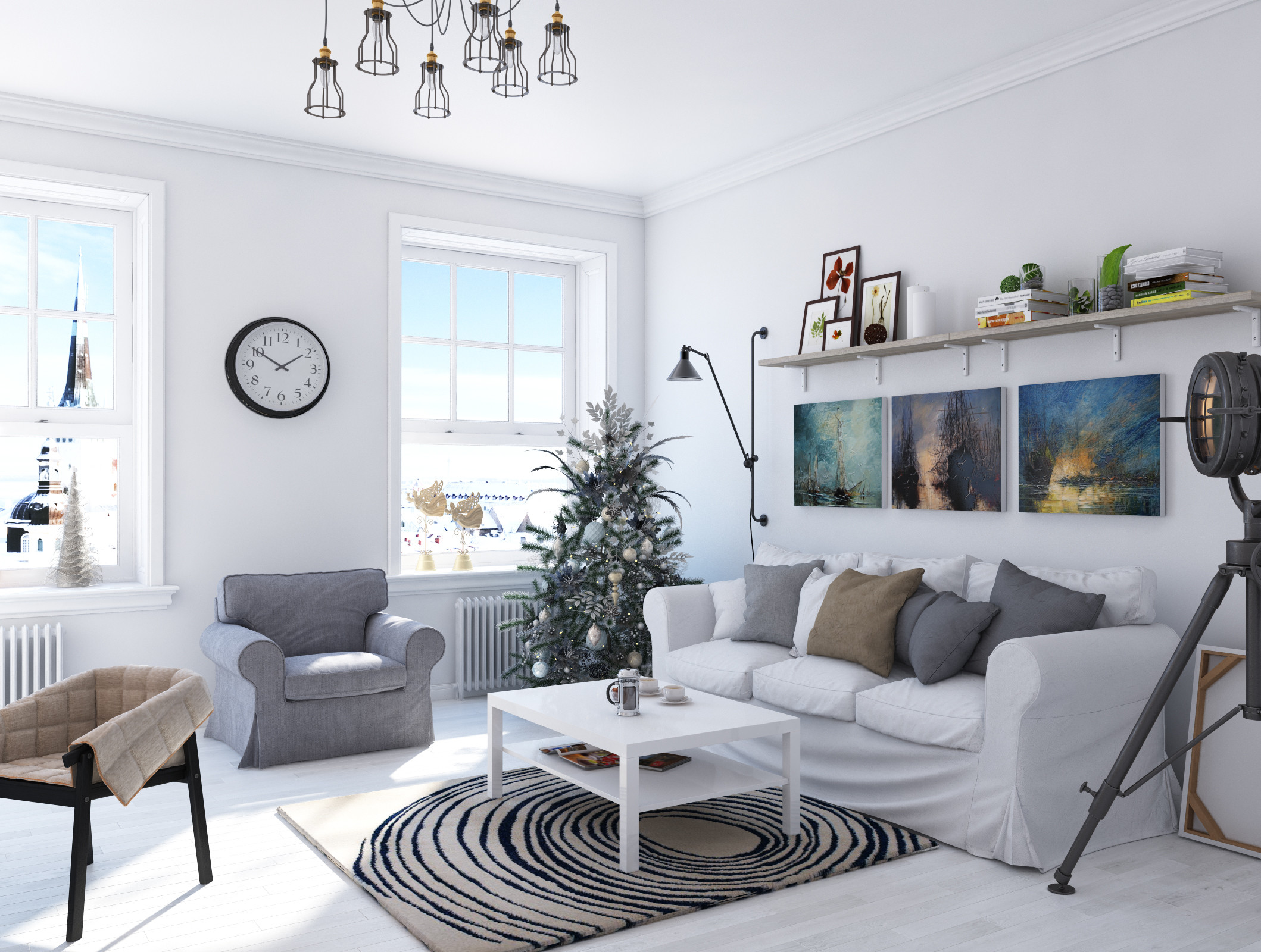 Scandinavian style living room