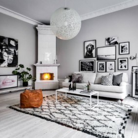 Opzioni di foto di soggiorno in stile scandinavo