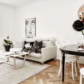 Idee di arredamento per soggiorno in stile scandinavo