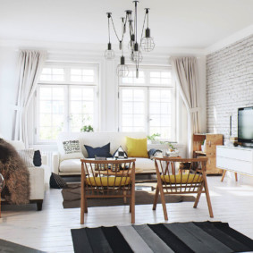 Idee di design per soggiorno in stile scandinavo