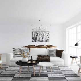 Mga ideya sa estilo ng salas ng Scandinavian interior interior