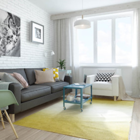 Idee di decorazione per soggiorno in stile scandinavo