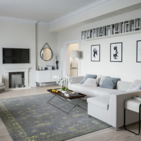 Scandinavian style living room decoration photo