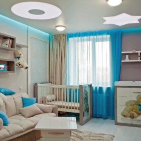kombinácia obývacej izby a detského dizajnu