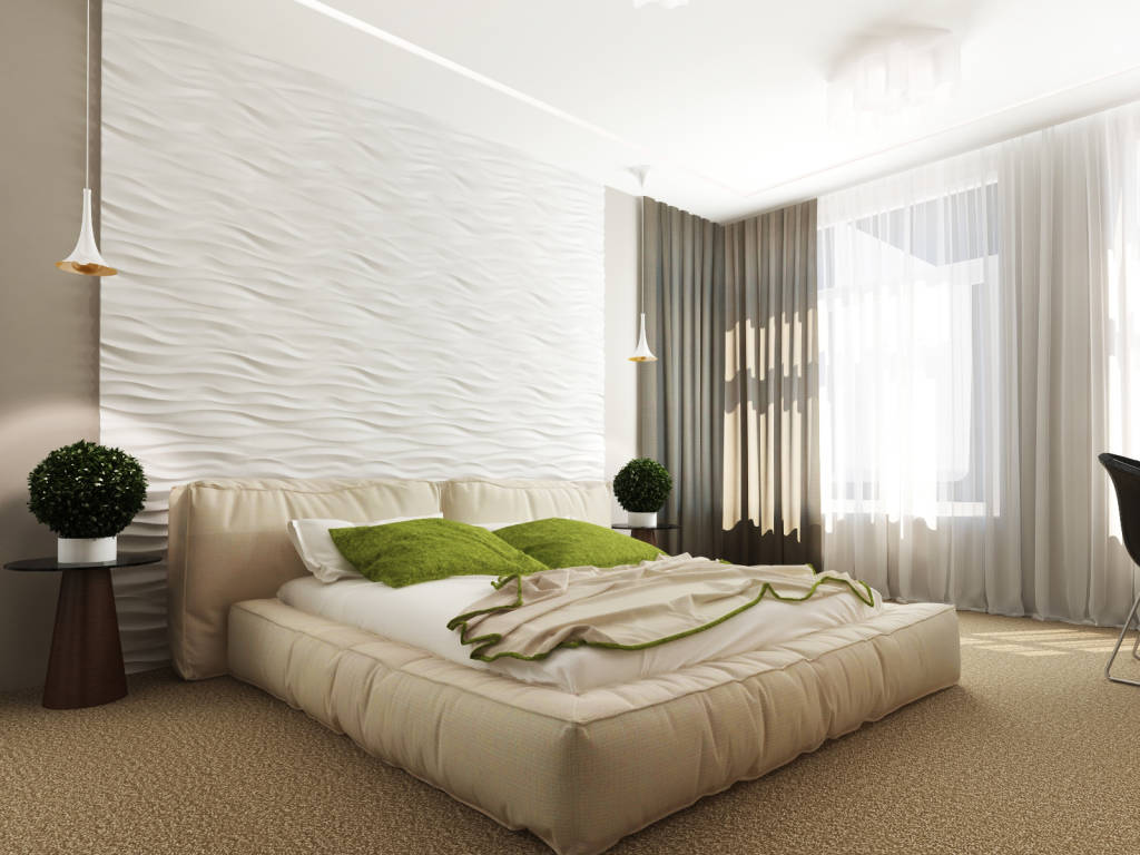 smėlio spalvos miegamojo dekoro idėjos