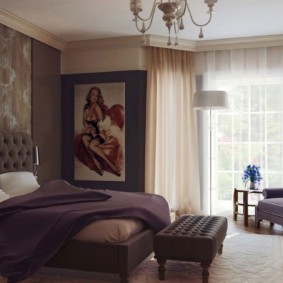 foto di design camera da letto beige