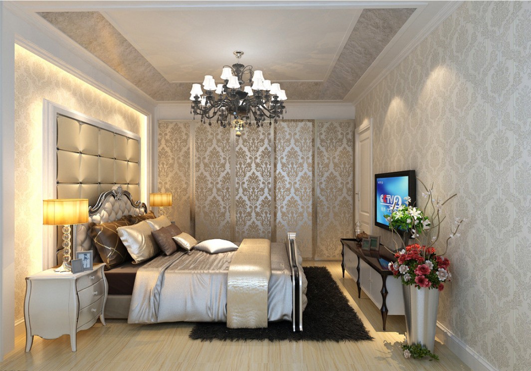 klasiskā stila guļamistabas dizaina foto