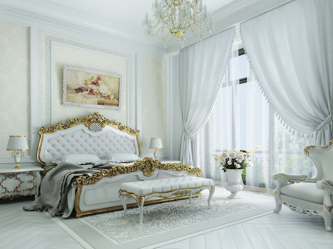 klasiskās guļamistabas idejas