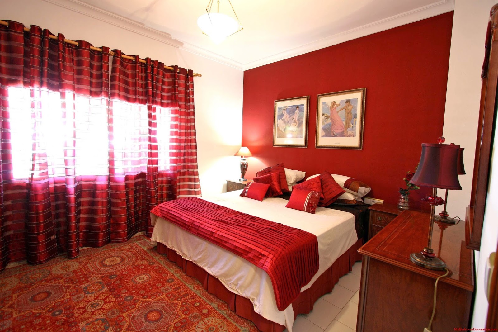 idées de décoration de chambre rouge