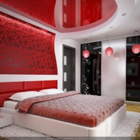 kırmızı yatak odası seçenekleri