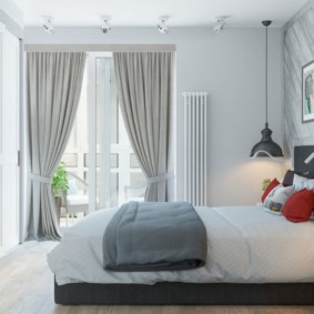 Fotografie de dormitor în stil scandinav