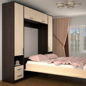 การออกแบบห้องนอน 12 ตารางเมตรตกแต่ง