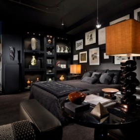 fotografija dizajna muške spavaće sobe