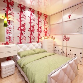 bedroom and children's room in one room decor