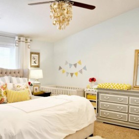 guļamistabas un bērnu foto dizains vienā istabā