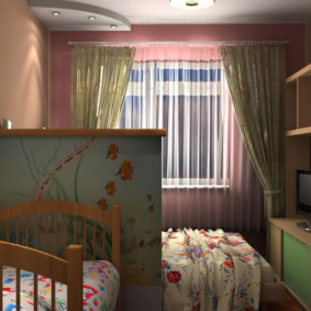 dormitor și copii într-o cameră decorare foto