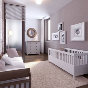 guļamistabas un bērnu istabas vienā istabā dekoru idejas