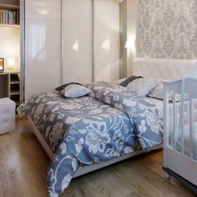 guļamistabas un bērnu istabas vienā telpā interjera idejas