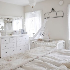 bedroom and children's room in one room