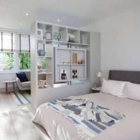 soggiorno e camera da letto in una stanza idee di design