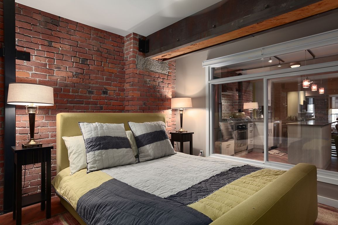 loft yatak odası tasarım fotoğraf