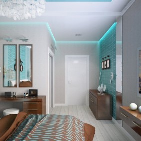 idei de design de dormitor turcoaz