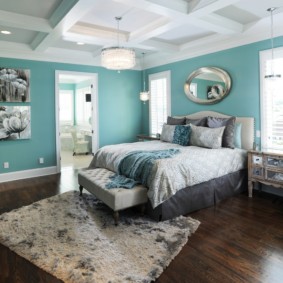 turquoise bedroom photo decor