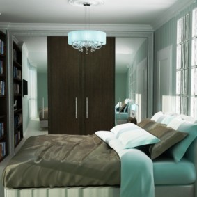ý tưởng thiết kế phòng ngủ màu ngọc lam