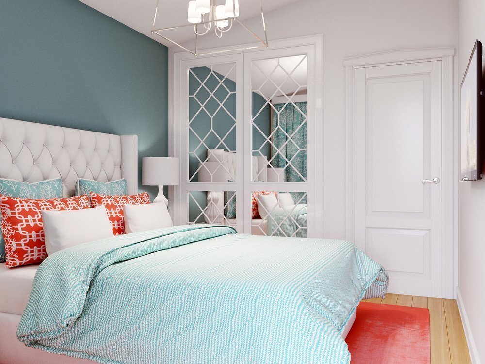 turquoise bedroom interior ideas