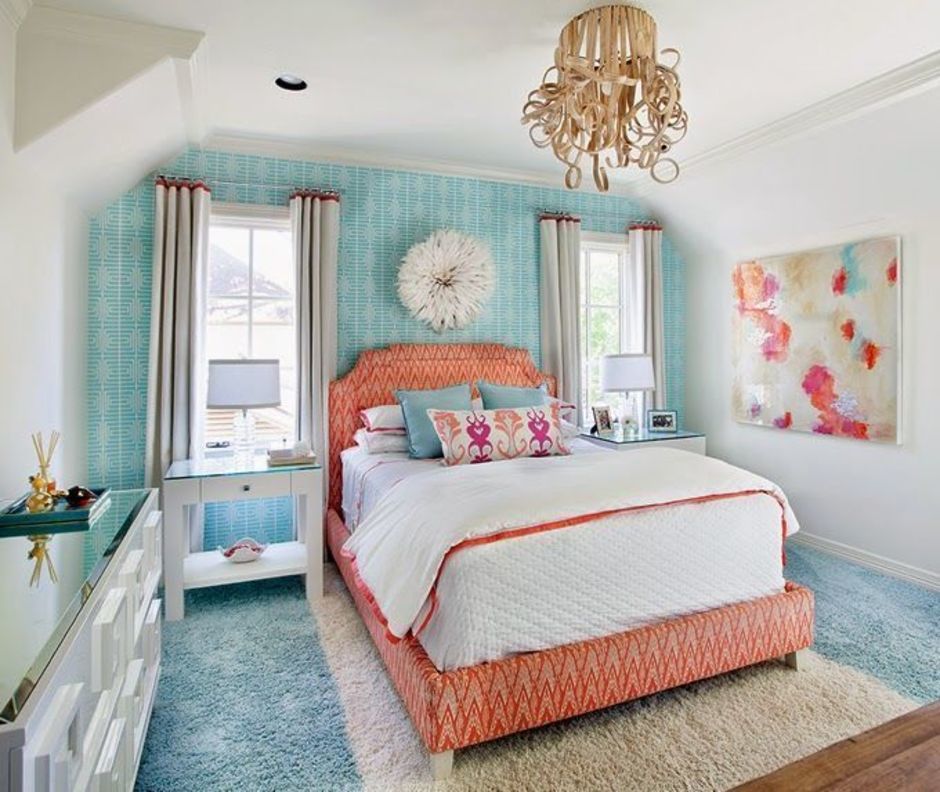 turquoise bedroom options ideas