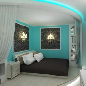 ý tưởng trang trí phòng ngủ màu ngọc lam