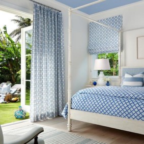 bedroom in blue color photo ideas