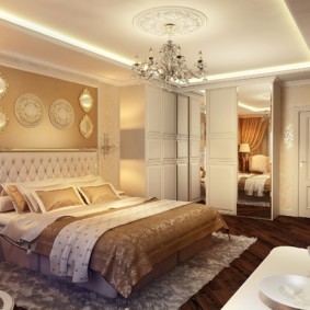 klasiskā stila guļamistaba