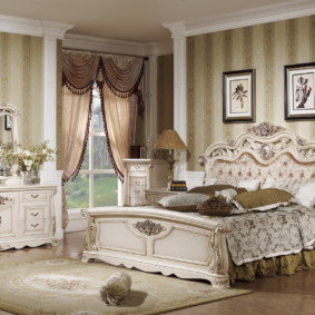 klasiskās guļamistabas dekoru idejas