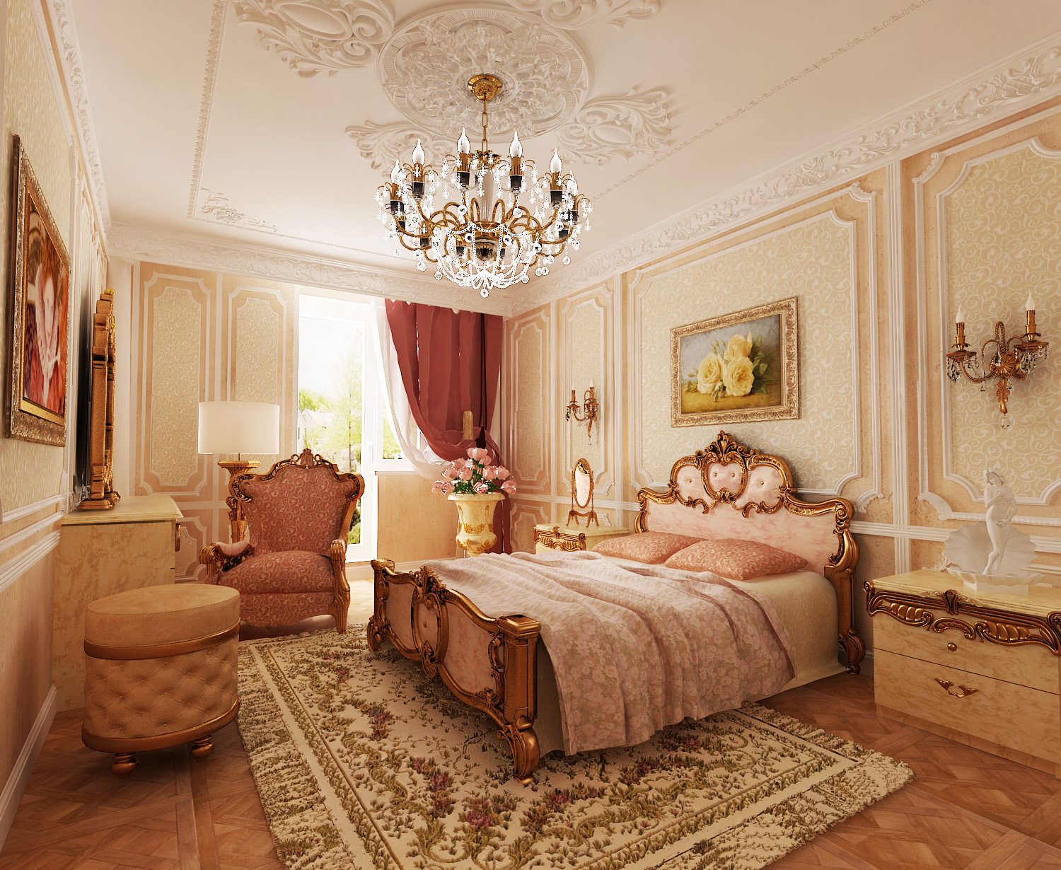 classic bedroom interior