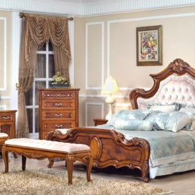 klasiskās guļamistabas skatu idejas