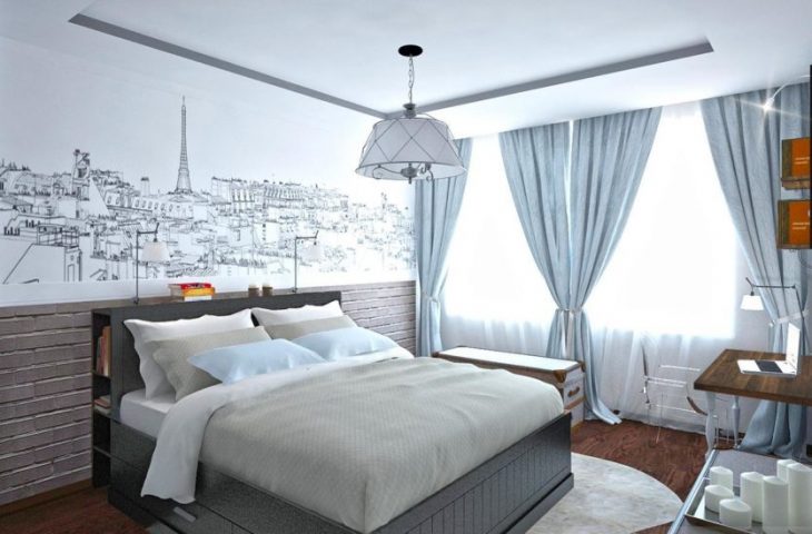 Scandinavian bedroom decor photo