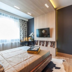 Scandinavian style bedroom photo interior