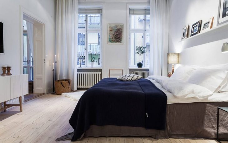 Scandinavian bedroom photo decoration