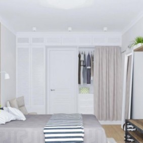 Opțiuni foto în dormitor în stil scandinav